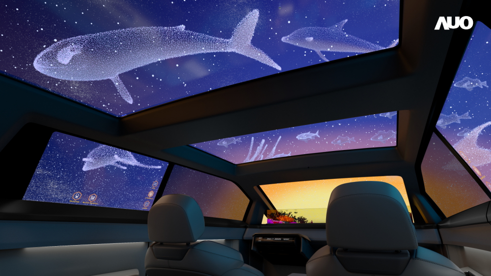 leyu官网以Smart Cockpit 2025展示一系列领先业界的Micro LED Display HMI 解决方案，其中幻境全景天幕(Vitrual Sky Canopy)是全球首度导入大尺寸、透明Micro LED 显示器于天窗的应用，带来无边际的沉浸式体验